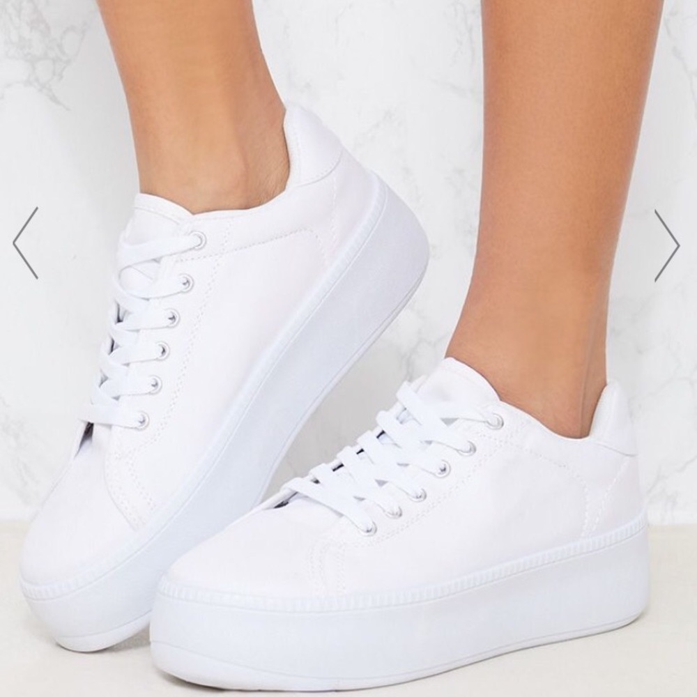 White Platform Sneakers